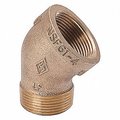 American Imaginations 1.25 in. x 1.25 in. Brass 45 Street Elbow AI-35926